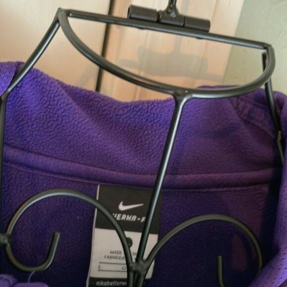Nike Kevin Durant KD Thermal Fit Purple Full Zip Swoosh Hoodie L - Picture 7 of 12